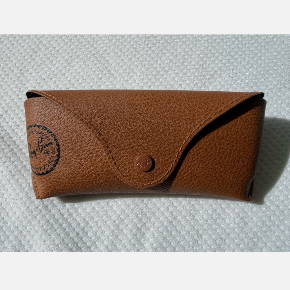 Ray-Ban Brown Leather Sunglasses Case
